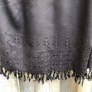 Vintage 80’s Embroidered Scarf Wrap New